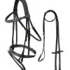 Horze Buxton Anatomische Trense Mit Zügeln 1 Horze Buxton Anatomische Trense Mit Zügeln -Reitsportbedarf 10158 BL 1