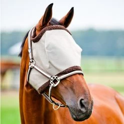 Horze Fliegenmaske Mit Mesh Und Weichem Flor -Reitsportbedarf 22826 LBR DBR 1