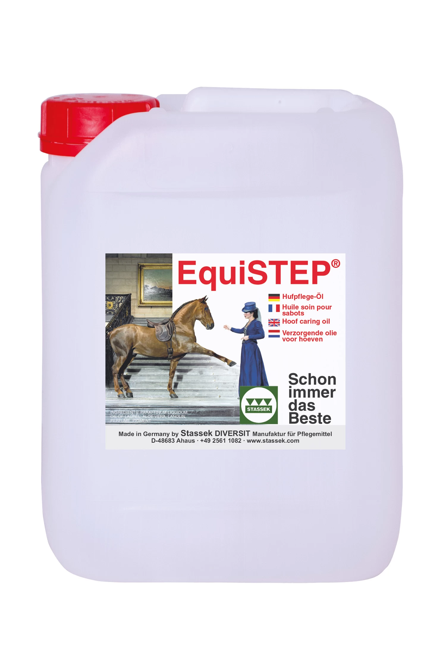 Stassek EquiSTEP Huföl, Nachfüll-Kanister, 5 Liter 3 Stassek EquiSTEP Huföl, Nachfüll-Kanister, 5 Liter