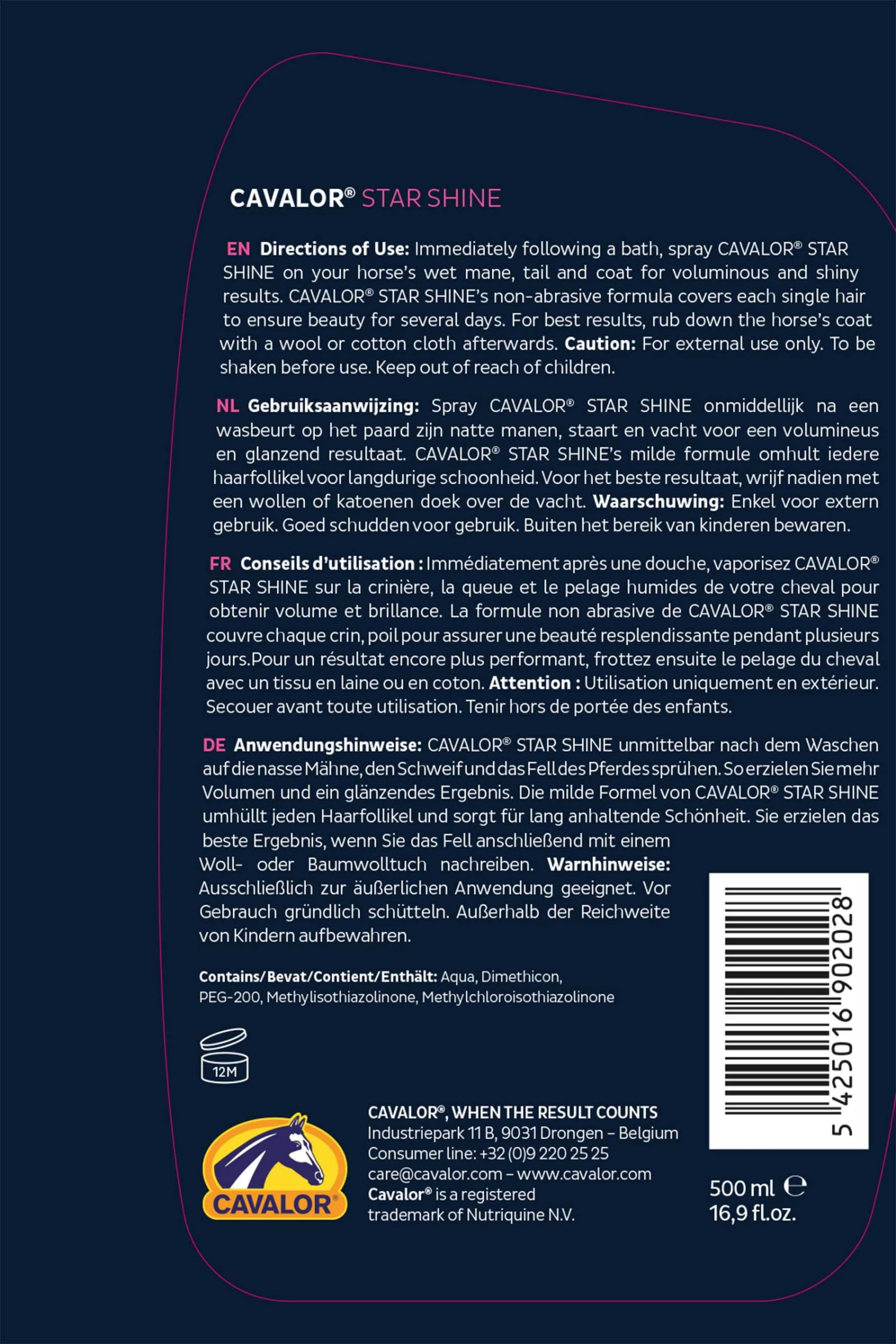 Cavalor Star Shine, 500 Ml 4 Cavalor Star Shine, 500 Ml – Bild 2