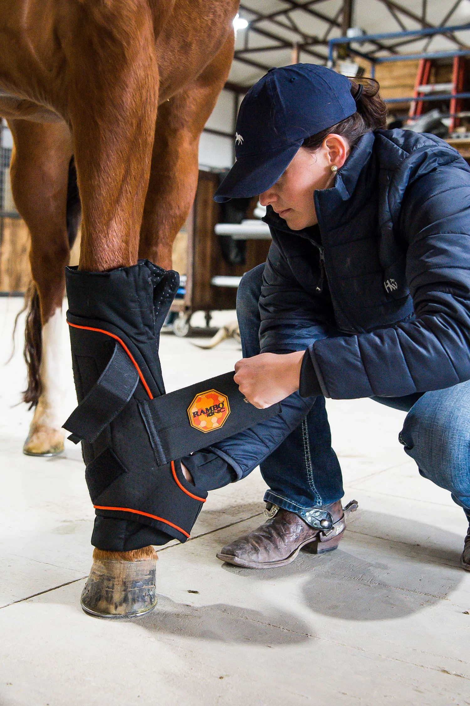 Horseware Rambo Ionic Stallgamaschen Paar 4 Horseware Rambo Ionic Stallgamaschen Paar – Bild 2