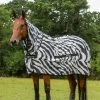 Bucas Sweet-itch Zebra Ekzemerdecke Mit Festem Halsteil -Reitsportbedarf 316889 BL WH 2