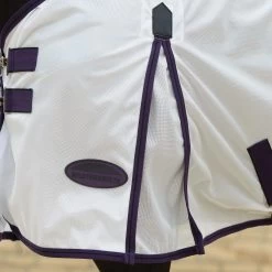 Weatherbeeta Comfitec Essential Mesh II Combo Fliegendecke Mit Festem Halsteil -Reitsportbedarf 317414 WH PU BL 5