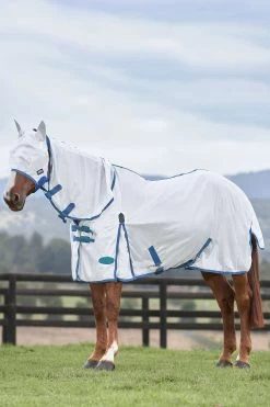 Weatherbeeta Comfitec Essential Mesh Maske -Reitsportbedarf 317416 WH DB GR 2