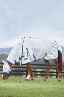 Weatherbeeta Comfitec Essential Mesh Maske -Reitsportbedarf 317416 WH DB GR 3