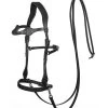 FRA Dandy Sidepull (System 3) Leather, W/ Leather Clip Reins -Reitsportbedarf 322950 BL 1