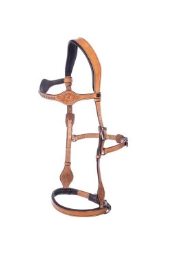 FRA Dandy Sidepull (System 3) Leather, W/ Leather Clip Reins -Reitsportbedarf 322950 NAT 2