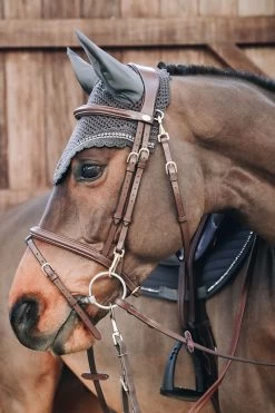 Kentucky Horsewear Stone & Pearl Soundless Fliegenhaube Lang -Reitsportbedarf 329944 G 2