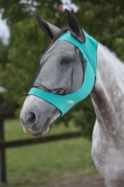 Weatherbeeta Deluxe Stretch Fliegenmaske Mit Ohren -Reitsportbedarf 338282 TUB BL 1