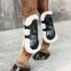Kentucky Horsewear Bamboo Elastik Gamaschen Mit Veganem Lammfell -Reitsportbedarf 342510 BL 1